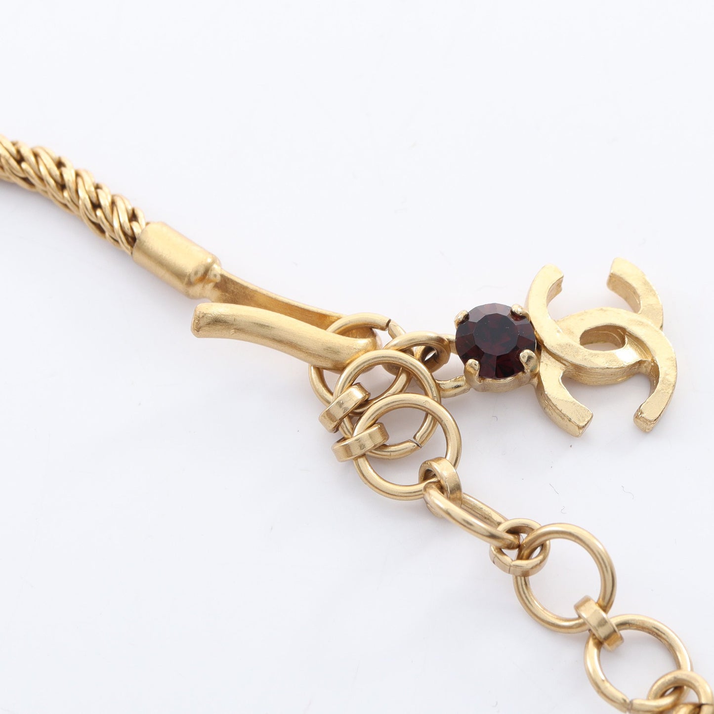ココマーク グリポア ネックレス GP ラインストーン ゴールド マルチカラー 01A シャネル アクセサリー CHANEL