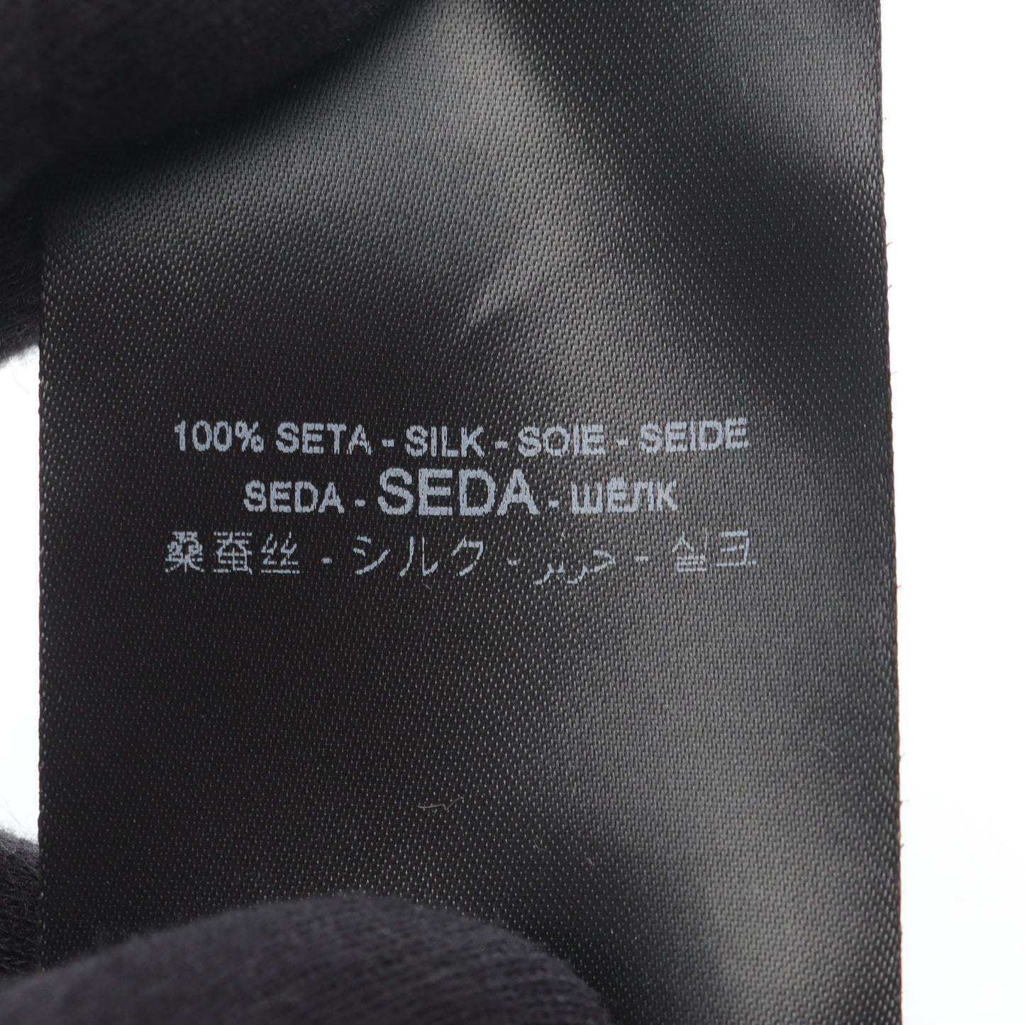 総柄 スカーフ シルク ブラック ブラウン サンローランパリ 財布・小物 SAINT LAURENT PARIS