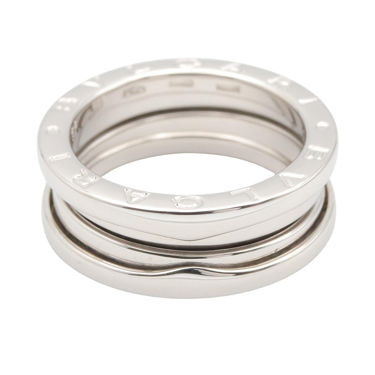 B-zero1 リング 3バンド リング 指輪 K18WG シルバー ホワイトゴールド ブルガリ アクセサリー BVLGARI