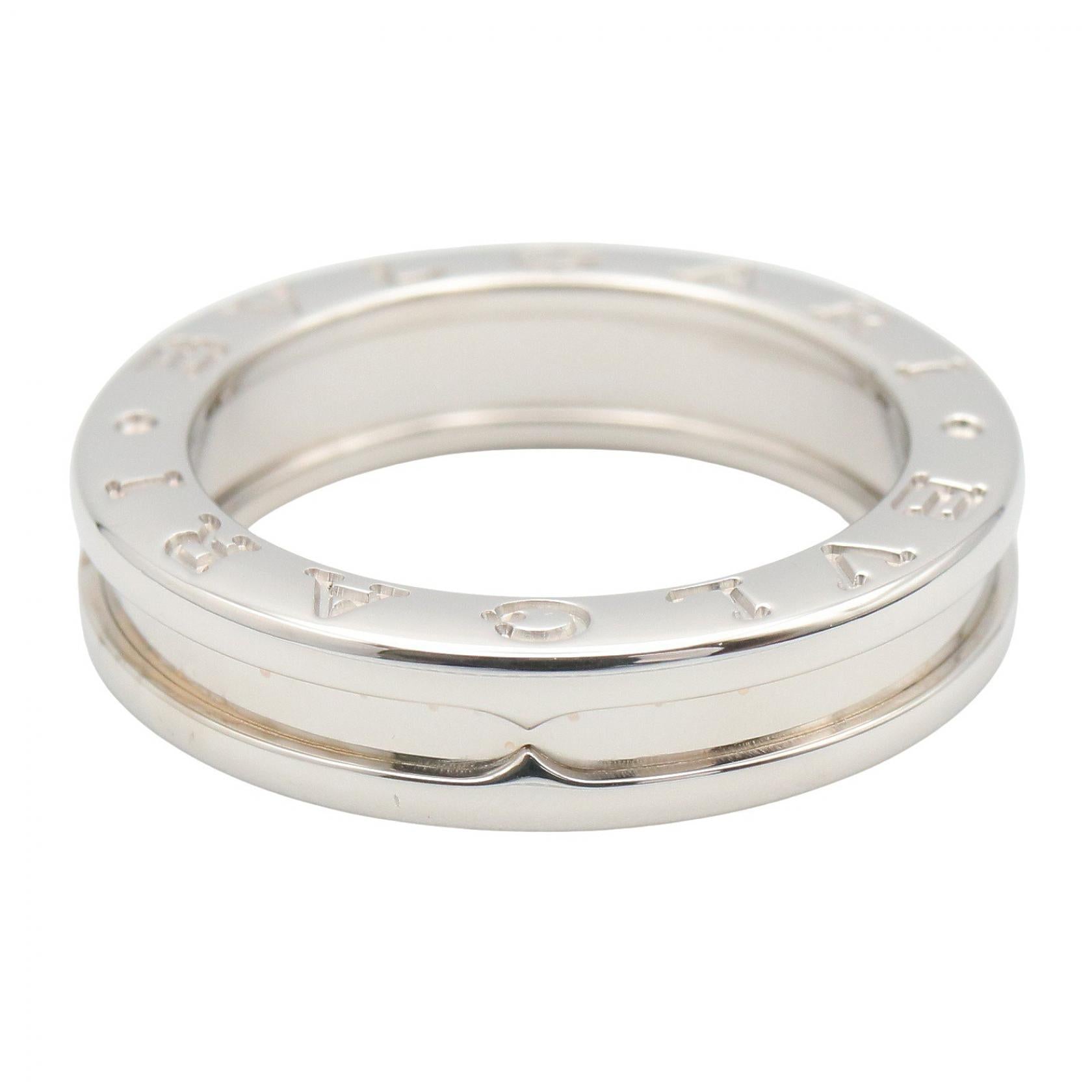 B-zero1 リング 1バンド リング 指輪 K18WG シルバー ホワイトゴールド ブルガリ アクセサリー BVLGARI