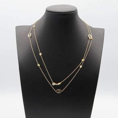 GGランニング ブルートパーズ ネックレス ネックレス K18YG ブルートパーズ イエローゴールド ブルー グッチ アクセサリー GUCCI