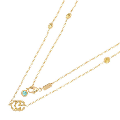 GGランニング ブルートパーズ ネックレス ネックレス K18YG ブルートパーズ イエローゴールド ブルー グッチ アクセサリー GUCCI