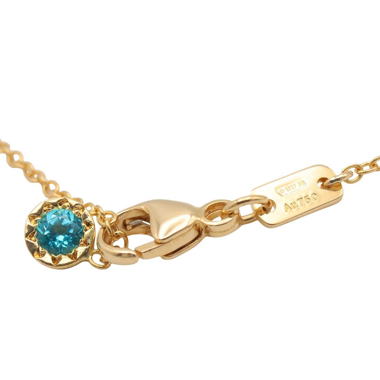 GGランニング ブルートパーズ ネックレス ネックレス K18YG ブルートパーズ イエローゴールド ブルー グッチ アクセサリー GUCCI