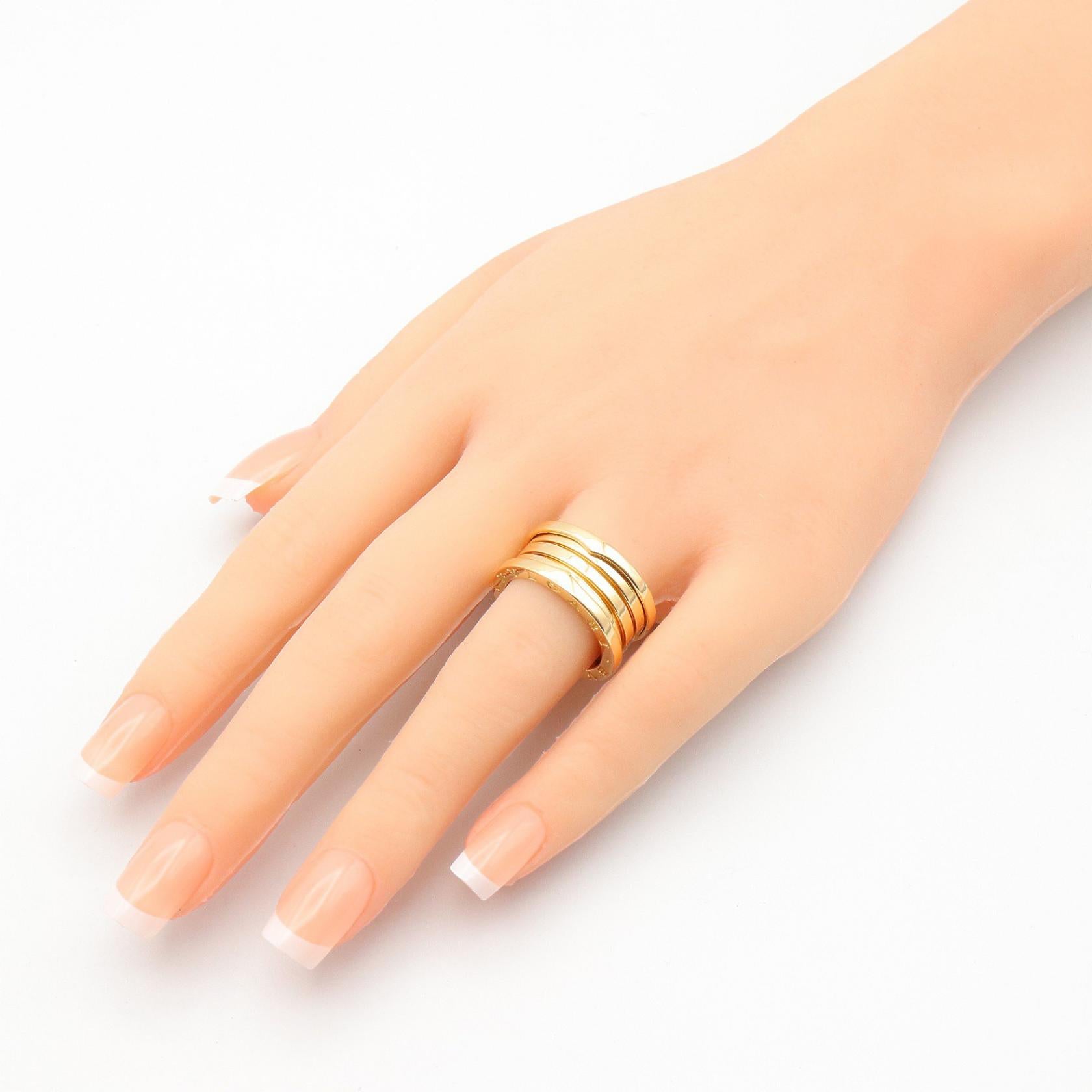 B-zero1 リング 4バンド リング 指輪 K18YG ゴールド イエローゴールド ブルガリ アクセサリー BVLGARI