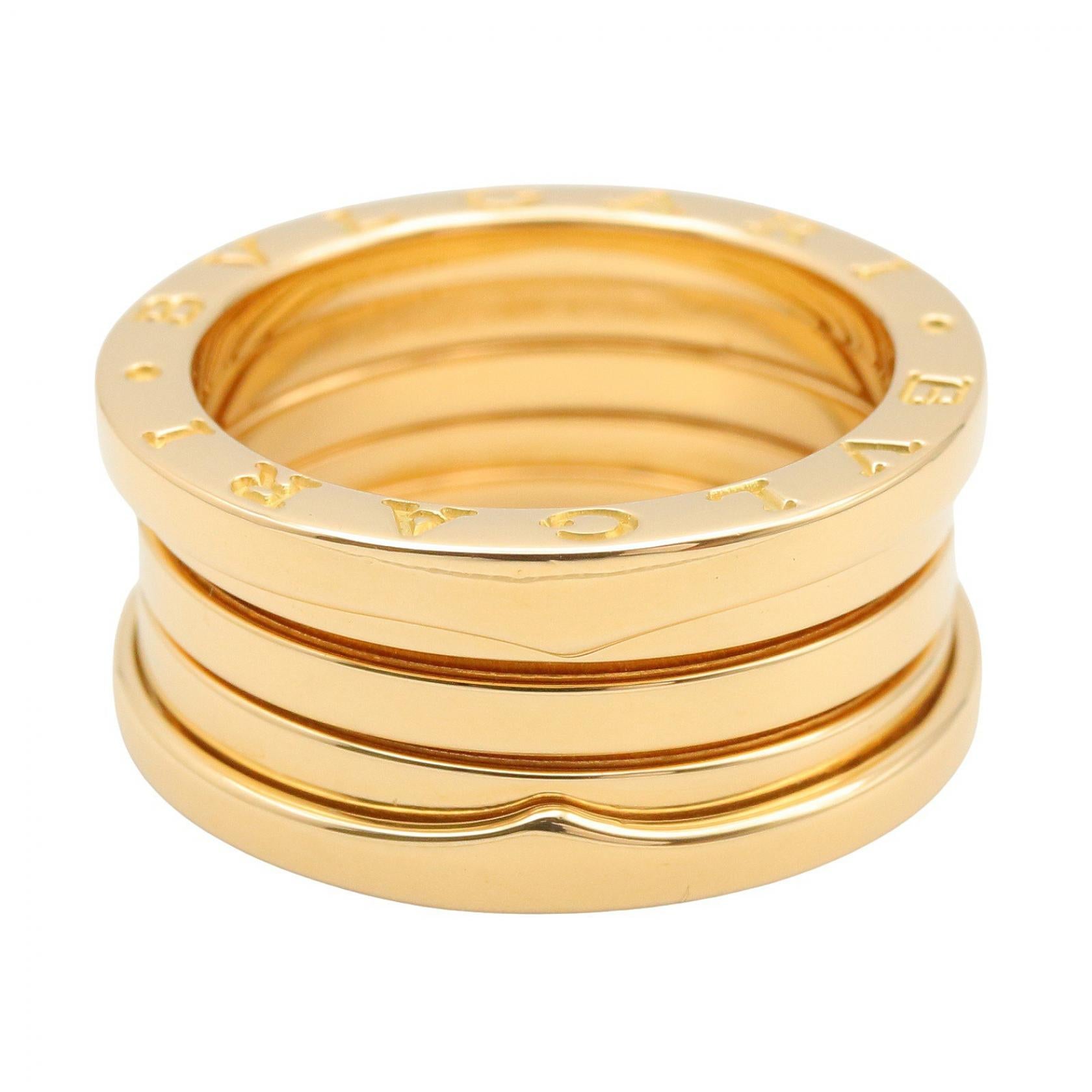 B-zero1 リング 4バンド リング 指輪 K18YG ゴールド イエローゴールド ブルガリ アクセサリー BVLGARI