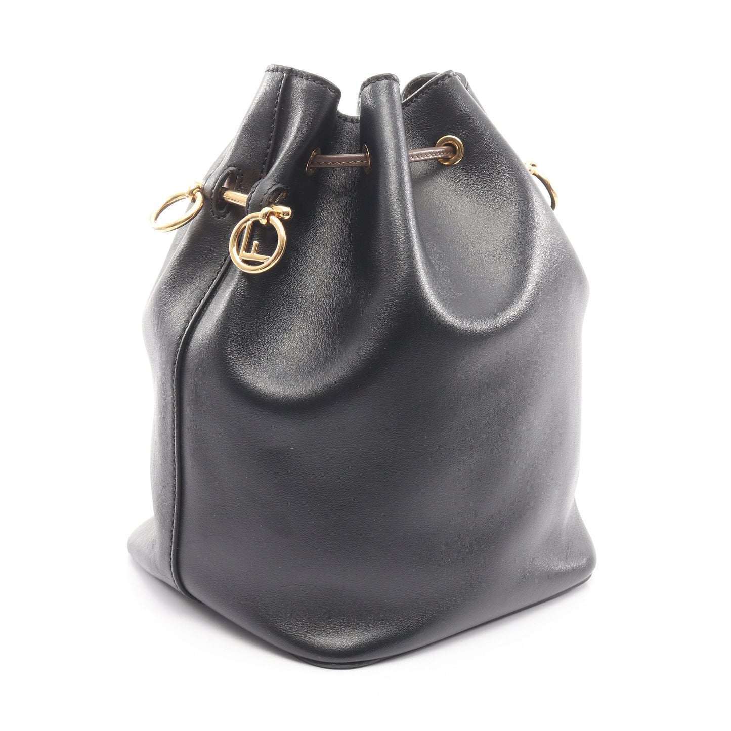 モントレゾール ショルダーバッグ レザー ブラック レッド フェンディ バッグ FENDI