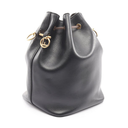 モントレゾール ショルダーバッグ レザー ブラック レッド フェンディ バッグ FENDI