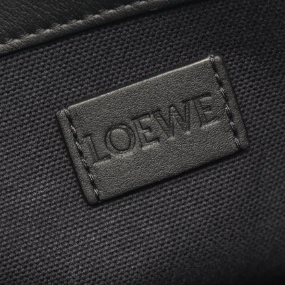 バックルホリゾンタル アナグラム ショルダーバッグ トートバッグ キャンバス レザー ブラック ロエベ バッグ LOEWE