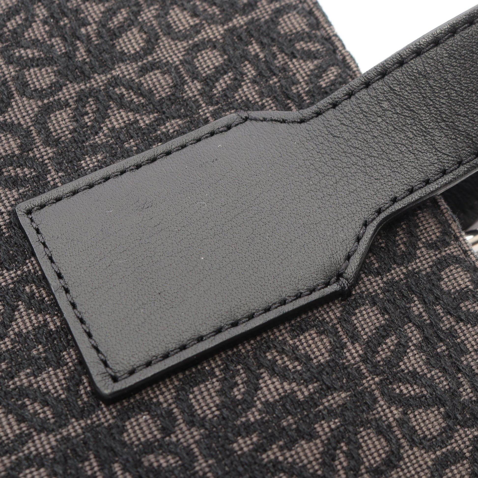 バックルホリゾンタル アナグラム ショルダーバッグ トートバッグ キャンバス レザー ブラック ロエベ バッグ LOEWE