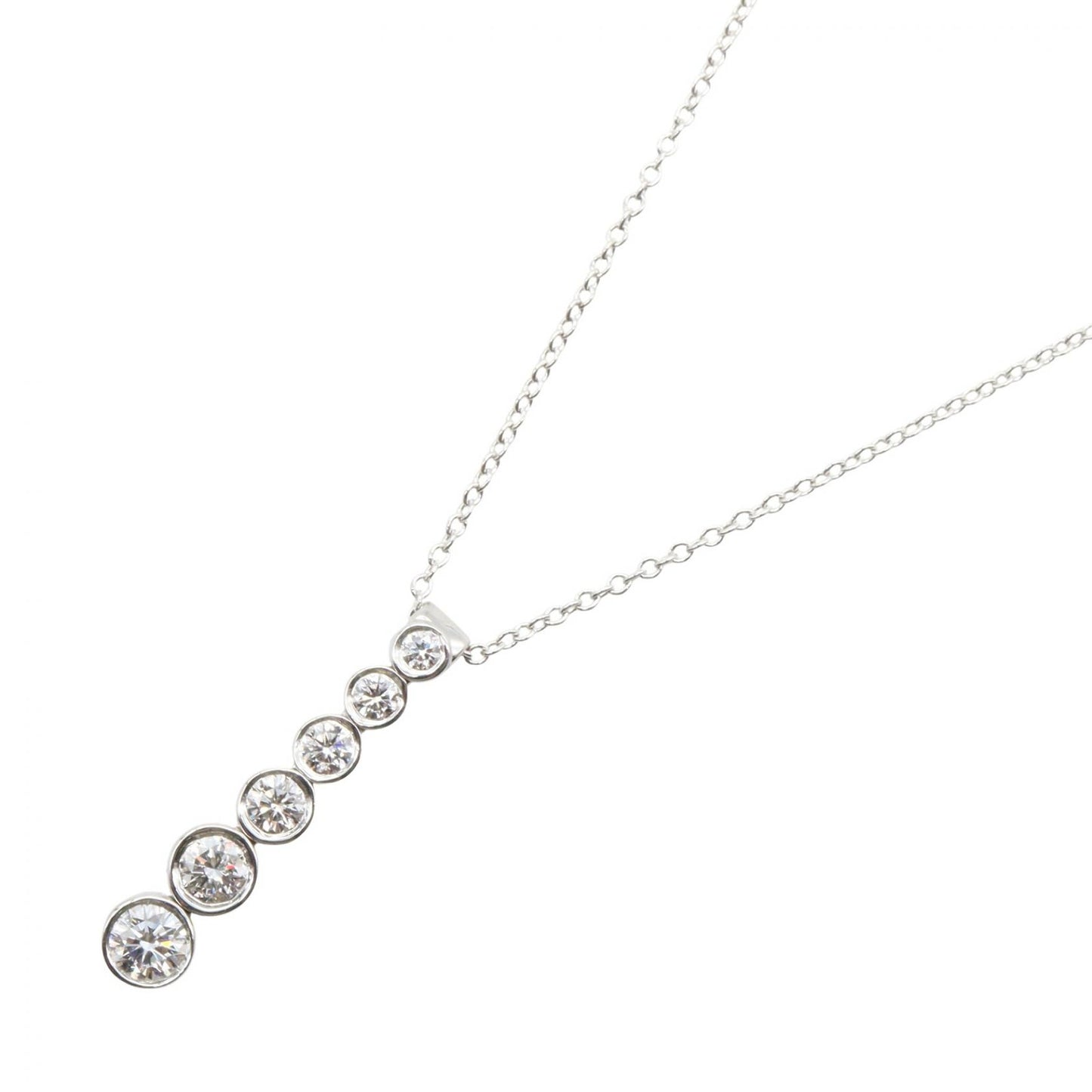 ジャズ グラジュエイテッド ドロップ ダイヤ ネックレス ネックレス PT950 ダイヤモンド プラチナ クリア ティファニー アクセサリー TIFFANY & Co.