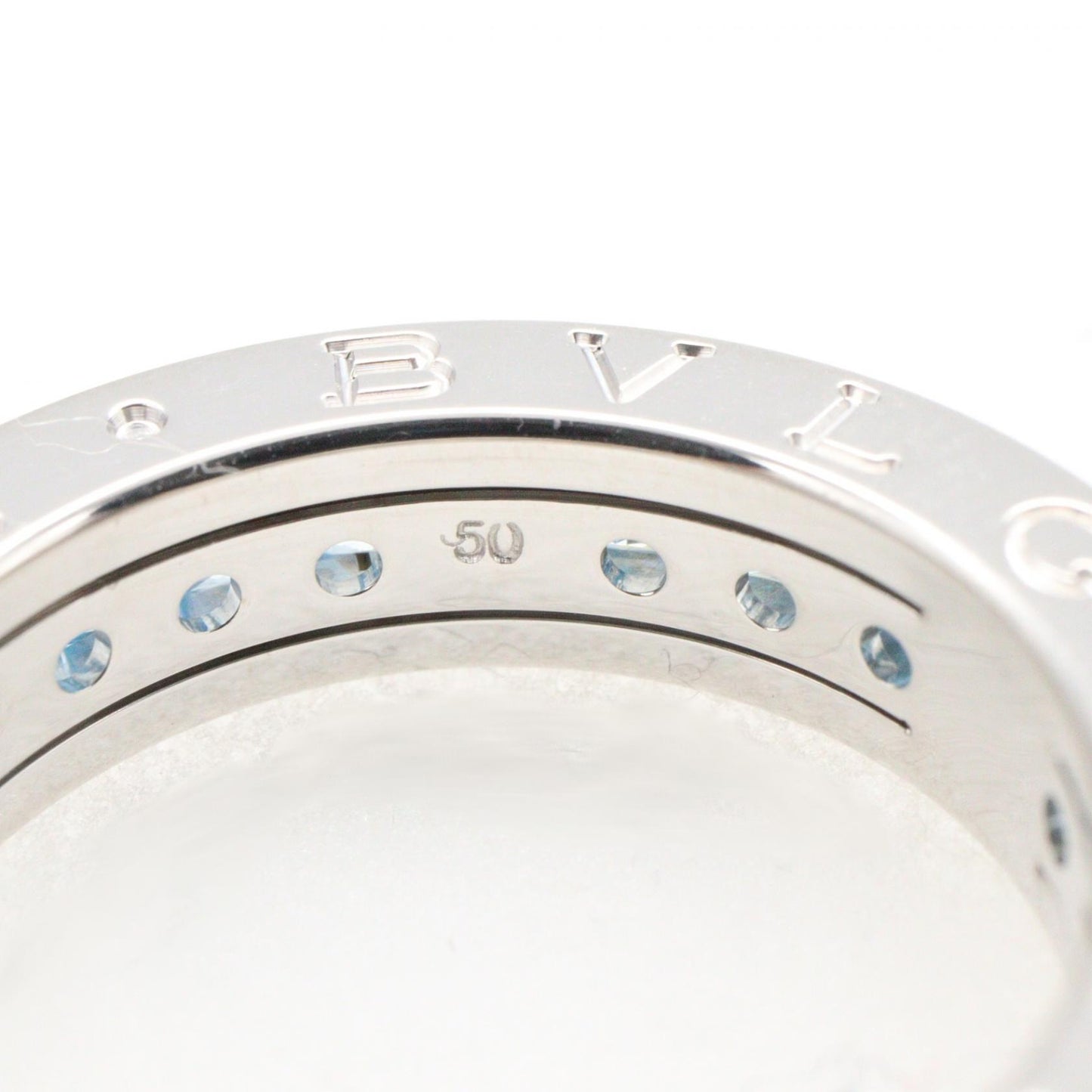 B-zero1 ビーゼロワン リング ブルートパーズ 1バンド リング 指輪 K18WG ブルートパーズ ホワイトゴールド ブルー ブルガリ アクセサリー BVLGARI