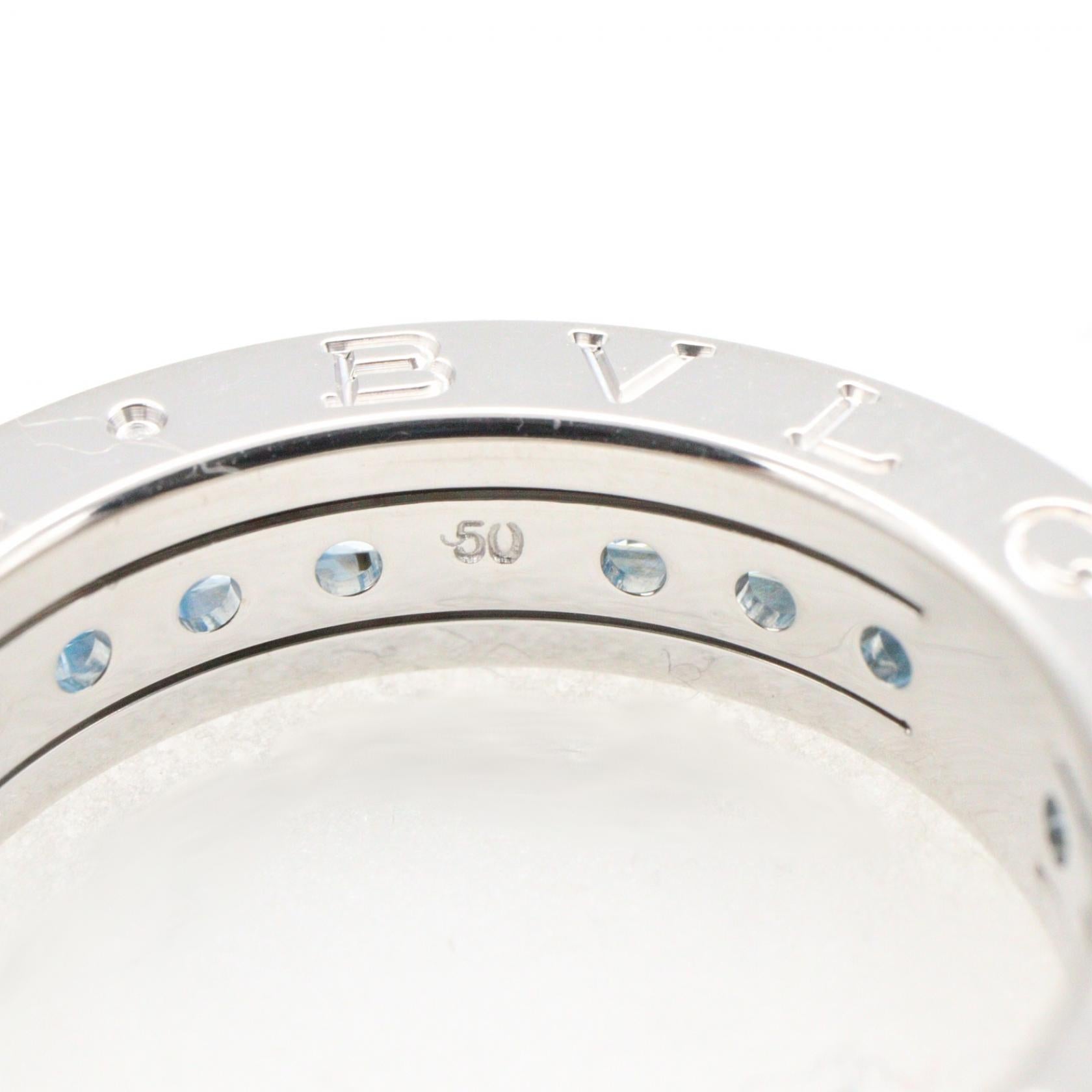 B-zero1 ビーゼロワン リング ブルートパーズ 1バンド リング 指輪 K18WG ブルートパーズ ホワイトゴールド ブルー ブルガリ アクセサリー BVLGARI