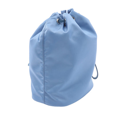 Re-Nylon VELA ポーチ ナイロン サフィアーノレザー ライトブルー プラダ 財布・小物 PRADA