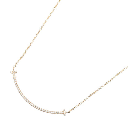 Tスマイル スモール ダイヤ ネックレス ネックレス K18PG ダイヤモンド ピンクゴールド クリア ティファニー アクセサリー TIFFANY & Co.
