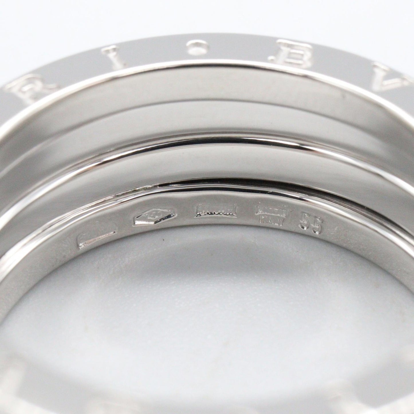 B-zero1 ビーゼロワン リング 3バンド リング 指輪 K18WG ホワイトゴールド ブルガリ アクセサリー BVLGARI