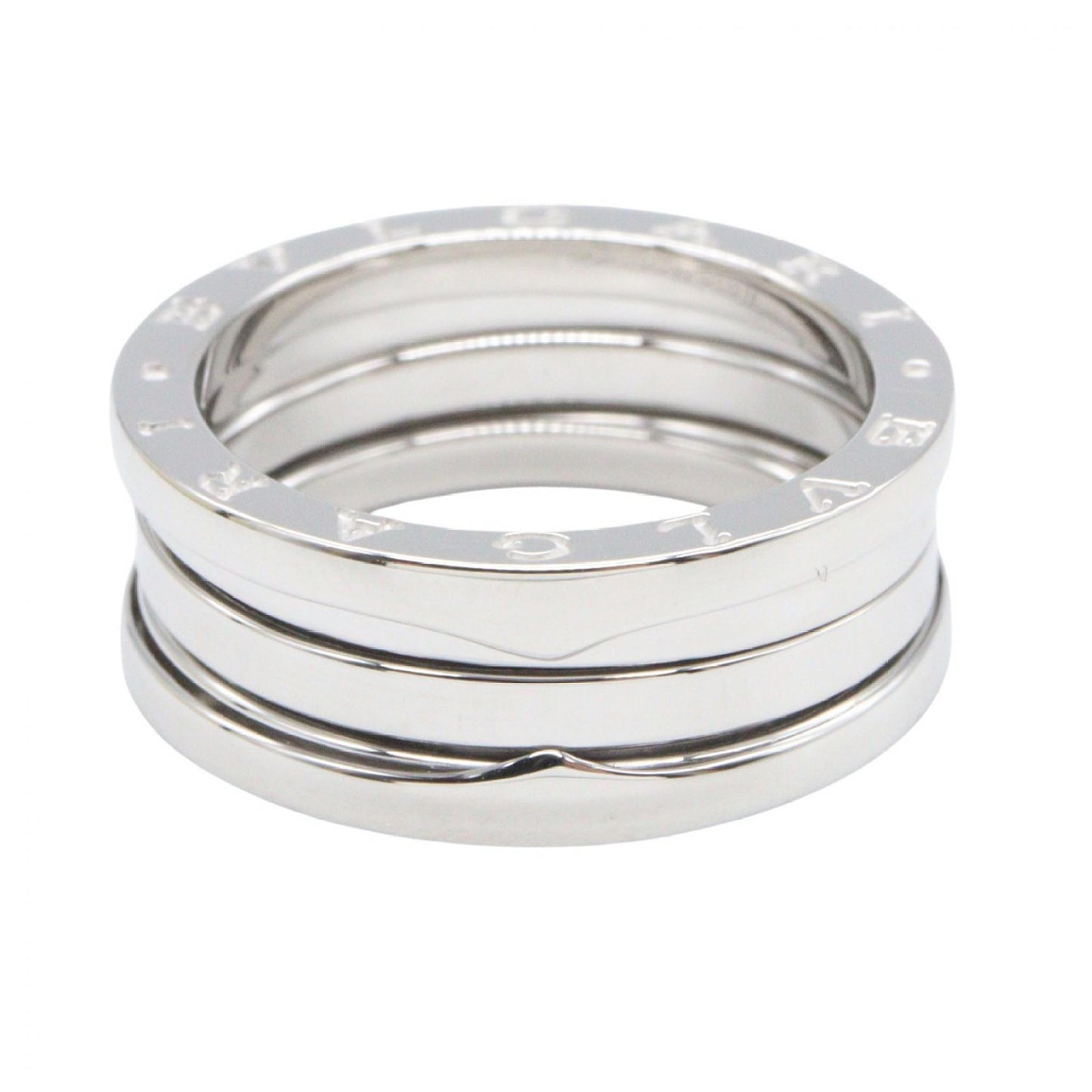 B-zero1 ビーゼロワン リング 3バンド リング 指輪 K18WG ホワイトゴールド ブルガリ アクセサリー BVLGARI