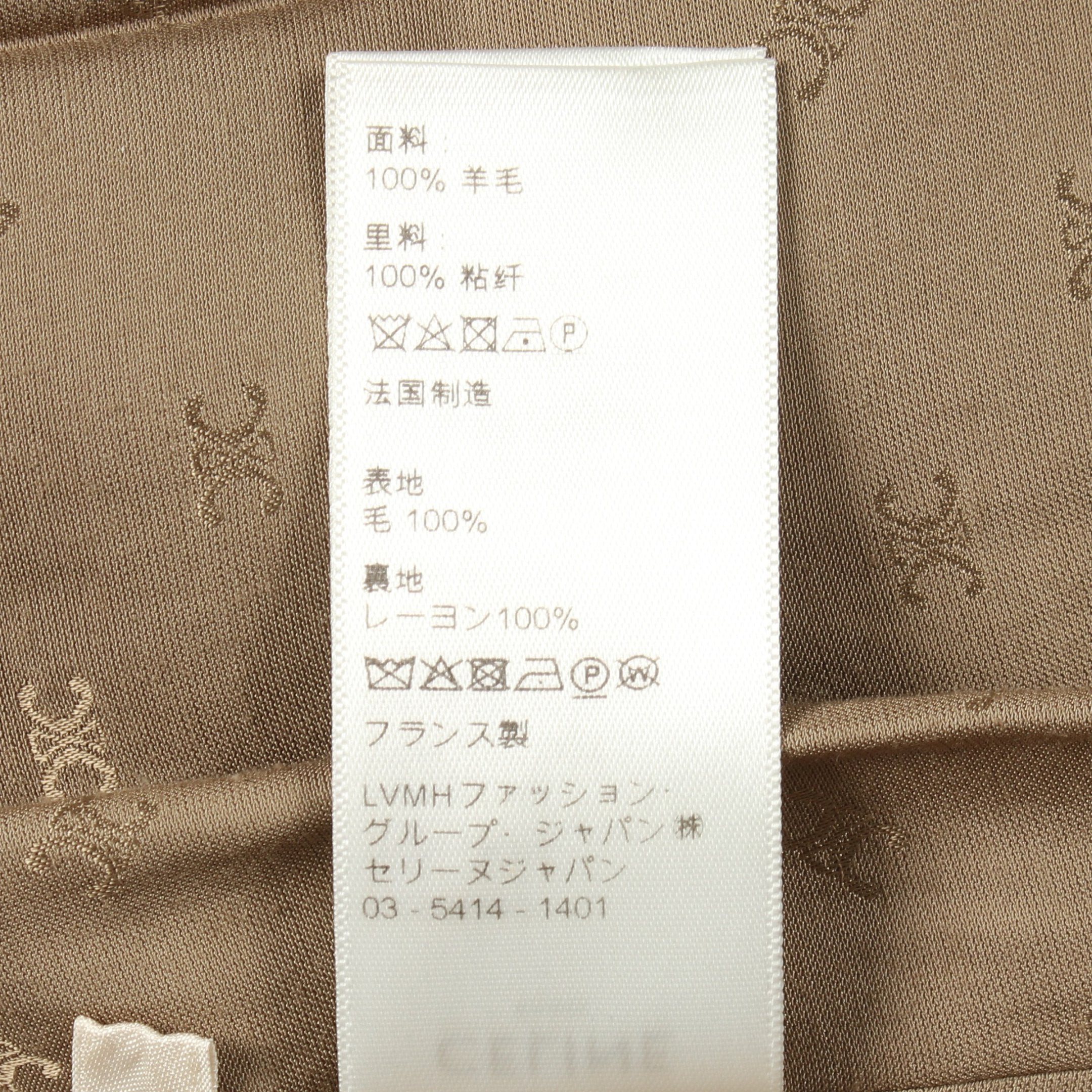 千鳥格子柄 プリーツ スカート ウール ブラウン セリーヌ – RECLO