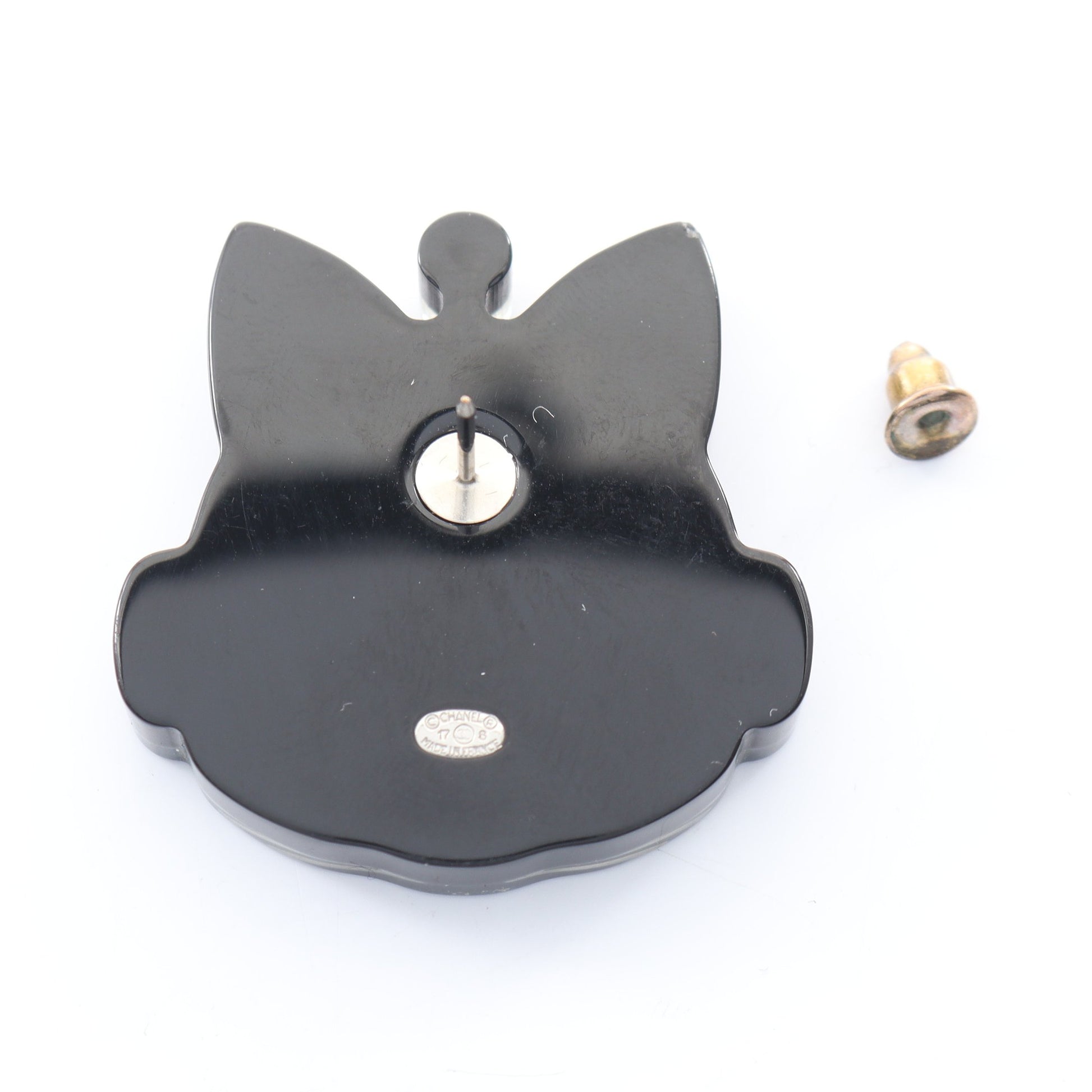 ロボットキャット ピン ブローチ フェイクパール シルバー マルチカラー 17S シャネル アクセサリー CHANEL