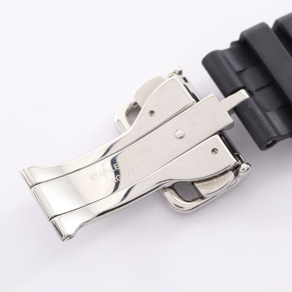 Apple Watch Hermes アップルウォッチ シンプルトゥール キリム 42/44mmケース用 替えベルト ラバー ブラック シルバー金具 エルメス