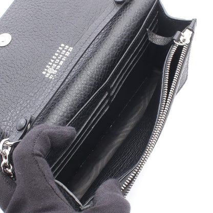 チェーンウォレット レザー ブラック メゾンマルジェラ11 バッグ Maison Margiela 11