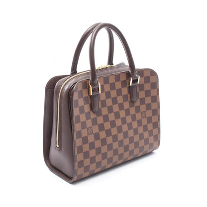 トリアナ ダミエエベヌ ハンドバッグ PVC レザー ブラウン ルイヴィトン バッグ LOUIS VUITTON