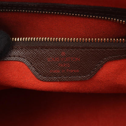 トリアナ ダミエエベヌ ハンドバッグ PVC レザー ブラウン ルイヴィトン バッグ LOUIS VUITTON