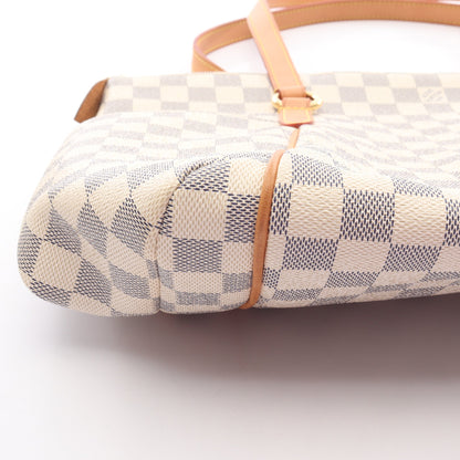 トータリーMM ダミエアズール ショルダーバッグ トートバッグ PVC レザー ホワイト ルイヴィトン バッグ LOUIS VUITTON