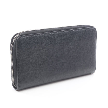 CD Icon ロングジップウォレット ラウンドファスナー長財布 レザー ブラック クリスチャンディオール 財布・小物 Christian Dior