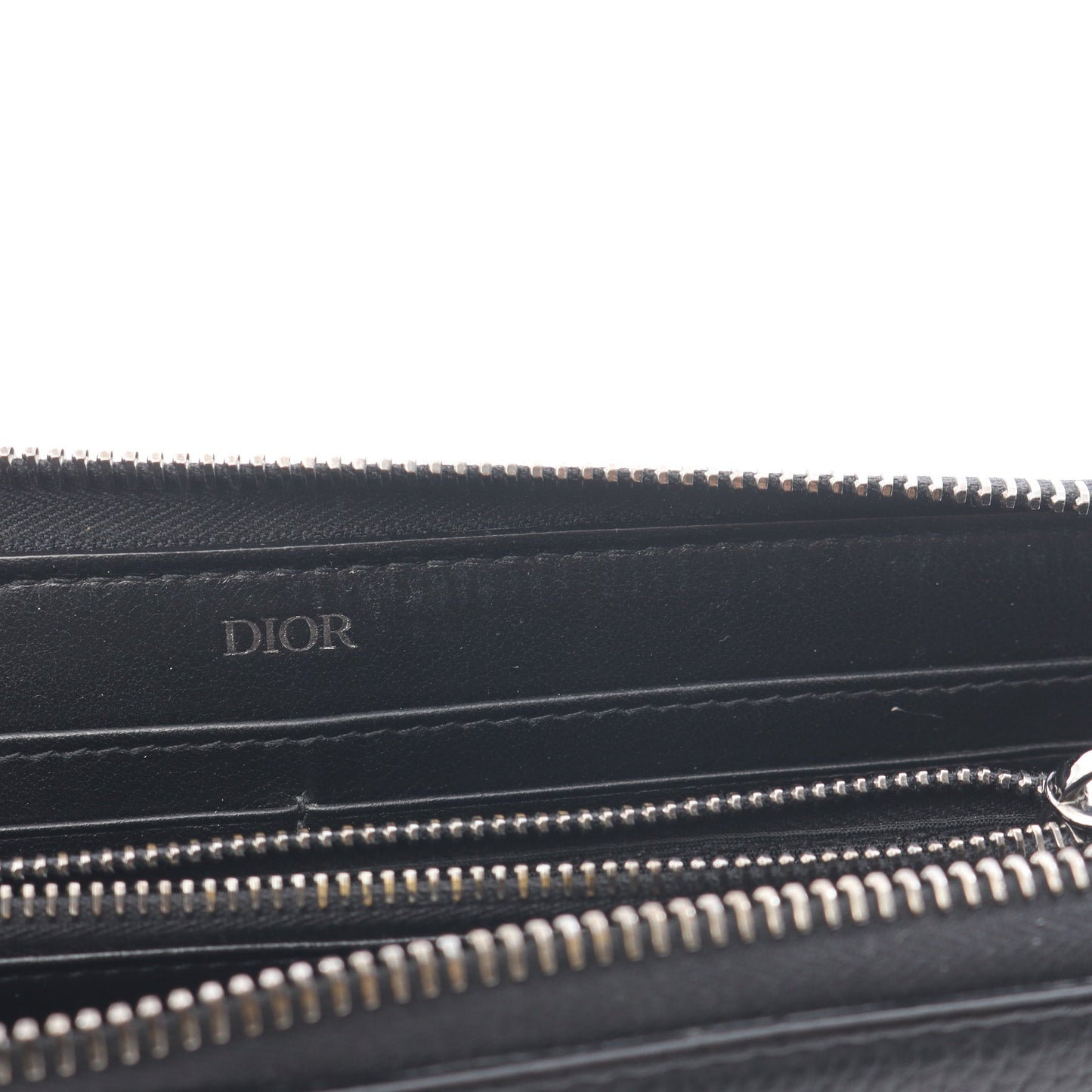 CD Icon ロングジップウォレット ラウンドファスナー長財布 レザー ブラック クリスチャンディオール 財布・小物 Christian Dior