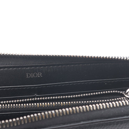 CD Icon ロングジップウォレット ラウンドファスナー長財布 レザー ブラック クリスチャンディオール 財布・小物 Christian Dior