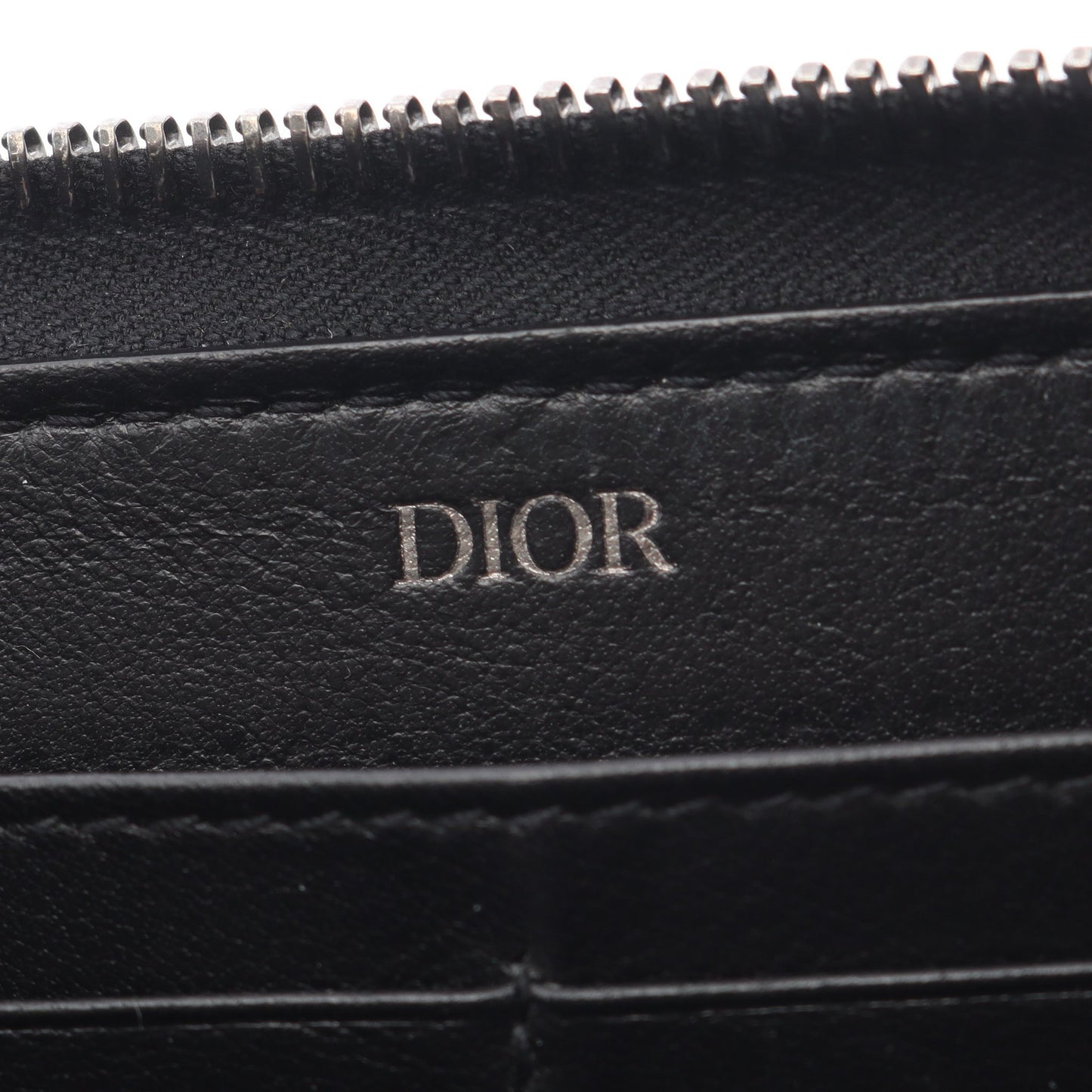 CD Icon ロングジップウォレット ラウンドファスナー長財布 レザー ブラック クリスチャンディオール 財布・小物 Christian Dior