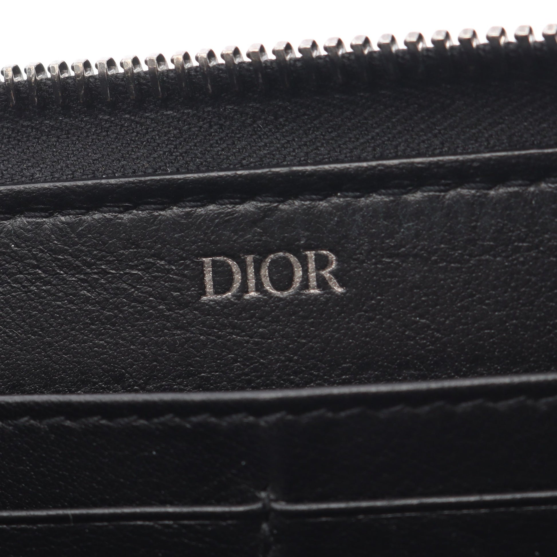 CD Icon ロングジップウォレット ラウンドファスナー長財布 レザー ブラック クリスチャンディオール 財布・小物 Christian Dior