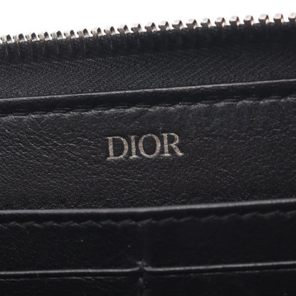 CD Icon ロングジップウォレット ラウンドファスナー長財布 レザー ブラック クリスチャンディオール 財布・小物 Christian Dior
