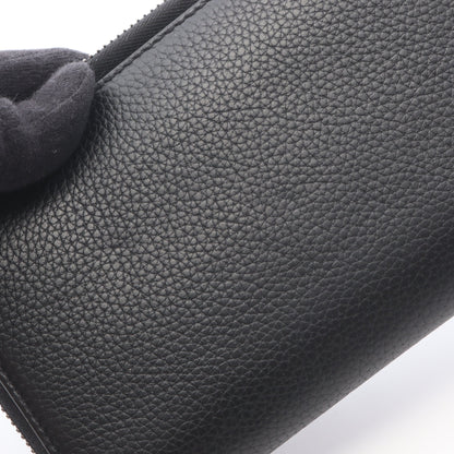 CD Icon ロングジップウォレット ラウンドファスナー長財布 レザー ブラック クリスチャンディオール 財布・小物 Christian Dior