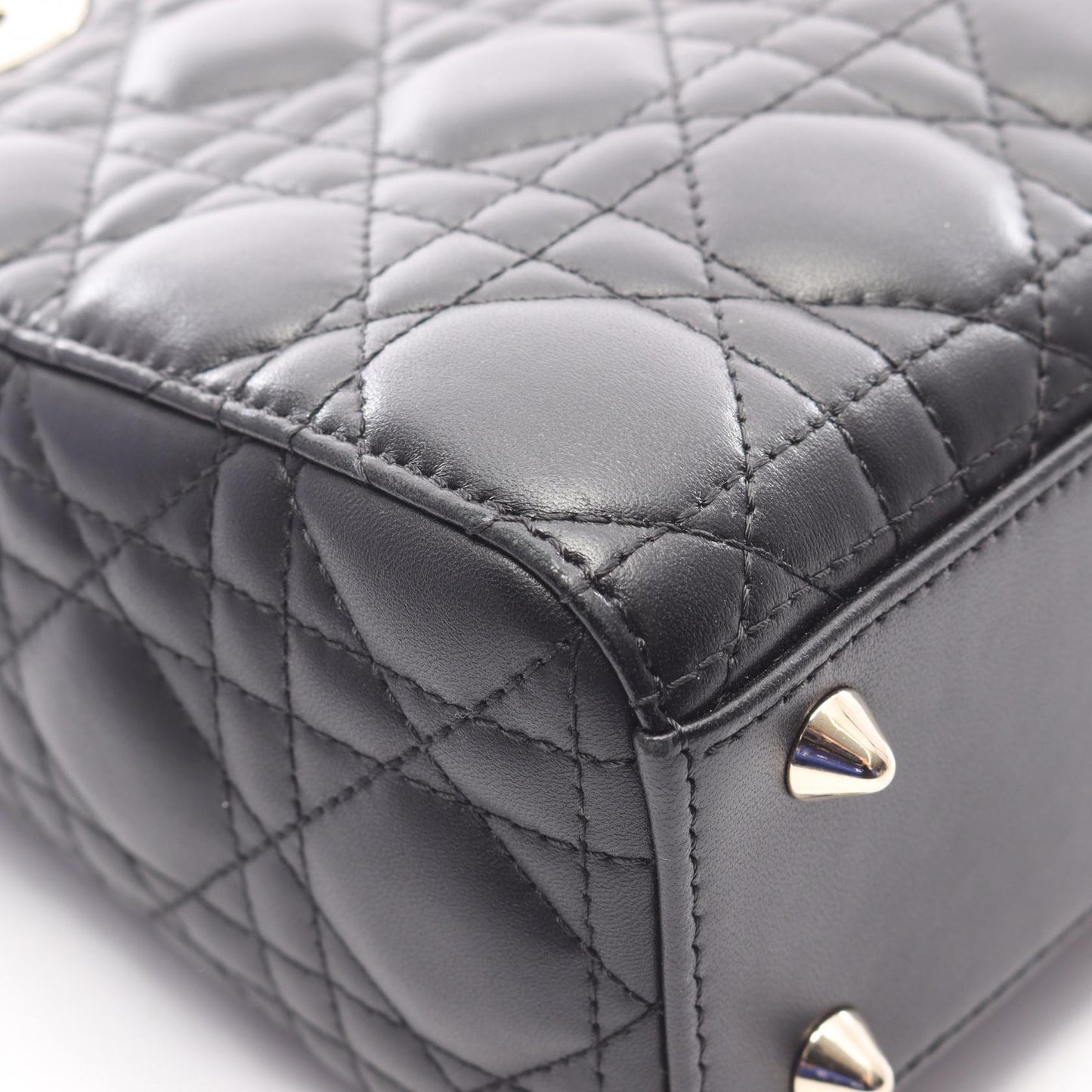 LADY DIOR MY ABCDIOR 2WAY ハンドバッグ レザー ブラック クリスチャンディオール バッグ Christian Dior