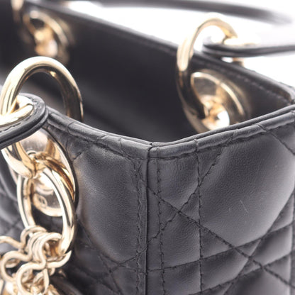 LADY DIOR MY ABCDIOR 2WAY ハンドバッグ レザー ブラック クリスチャンディオール バッグ Christian Dior
