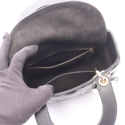 LADY DIOR MY ABCDIOR 2WAY ハンドバッグ レザー ブラック クリスチャンディオール バッグ Christian Dior