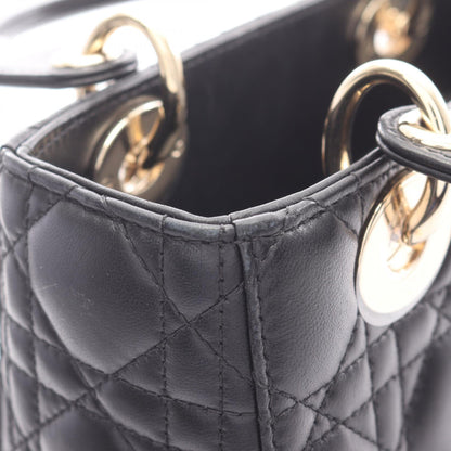 LADY DIOR MY ABCDIOR 2WAY ハンドバッグ レザー ブラック クリスチャンディオール バッグ Christian Dior