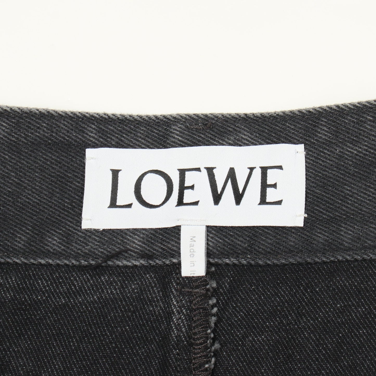 アナグラム バギー デニムパンツ コットン ダークグレー ロエベ ボトムス LOEWE