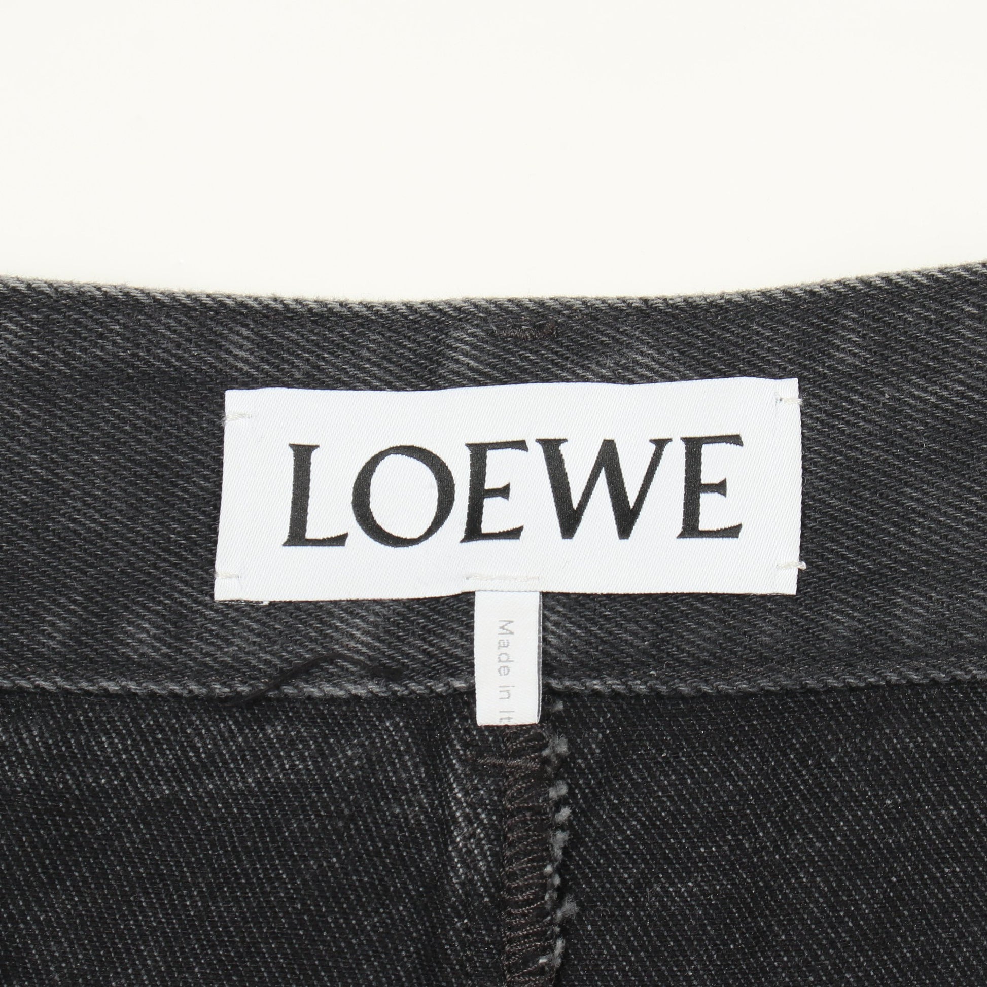 アナグラム バギー デニムパンツ コットン ダークグレー ロエベ ボトムス LOEWE