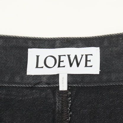 アナグラム バギー デニムパンツ コットン ダークグレー ロエベ ボトムス LOEWE