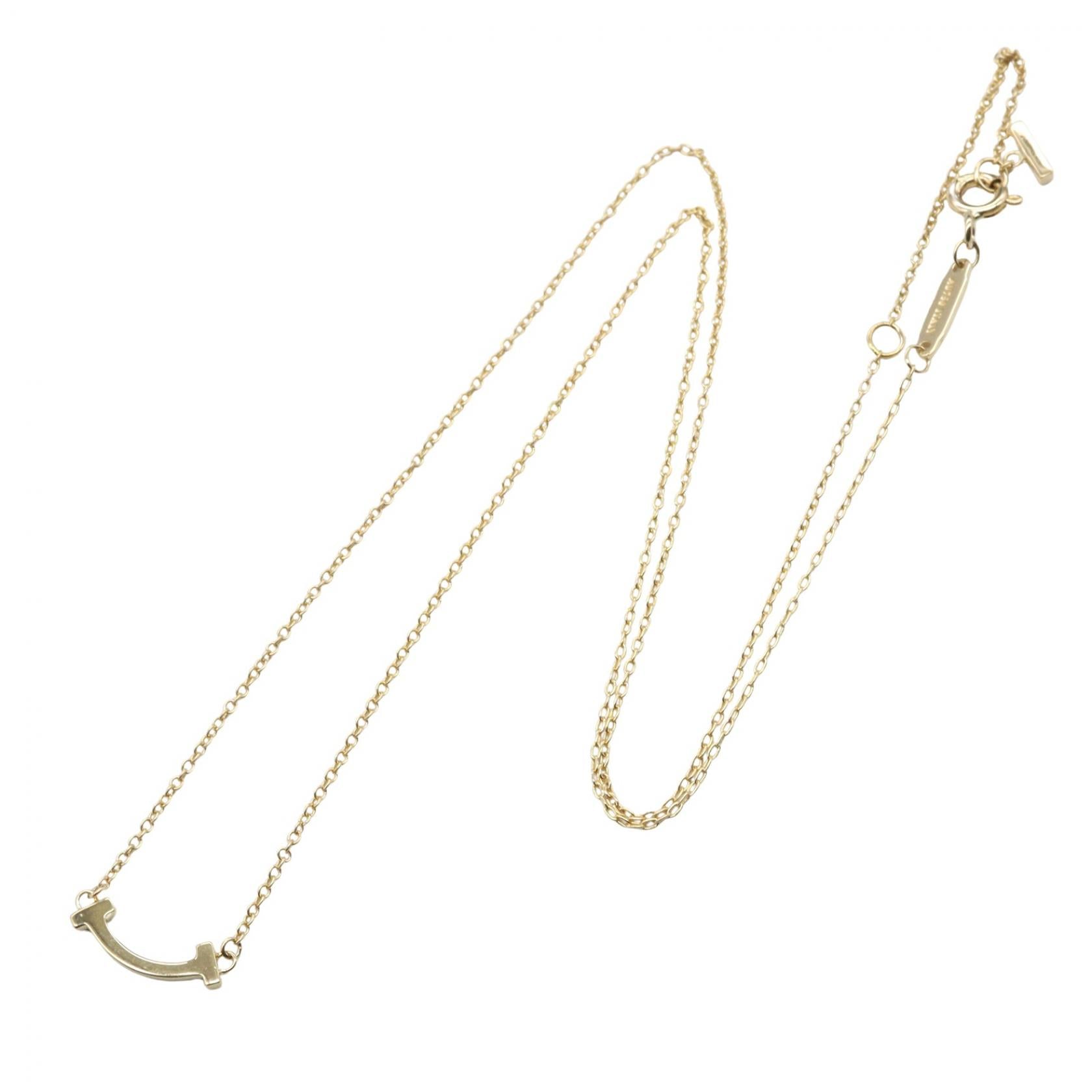 Tスマイル ミニ ネックレス ネックレス K18YG イエローゴールド ティファニー アクセサリー TIFFANY & Co.