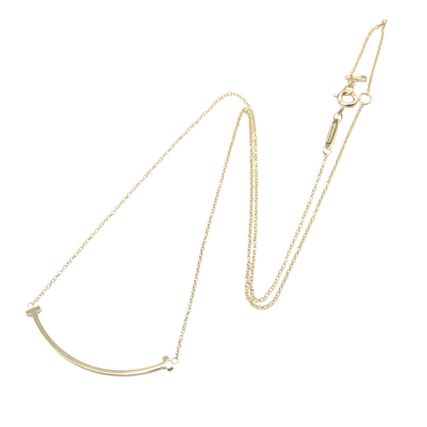 Tスマイル ネックレス スモール ネックレス K18YG イエローゴールド ティファニー アクセサリー TIFFANY & Co.