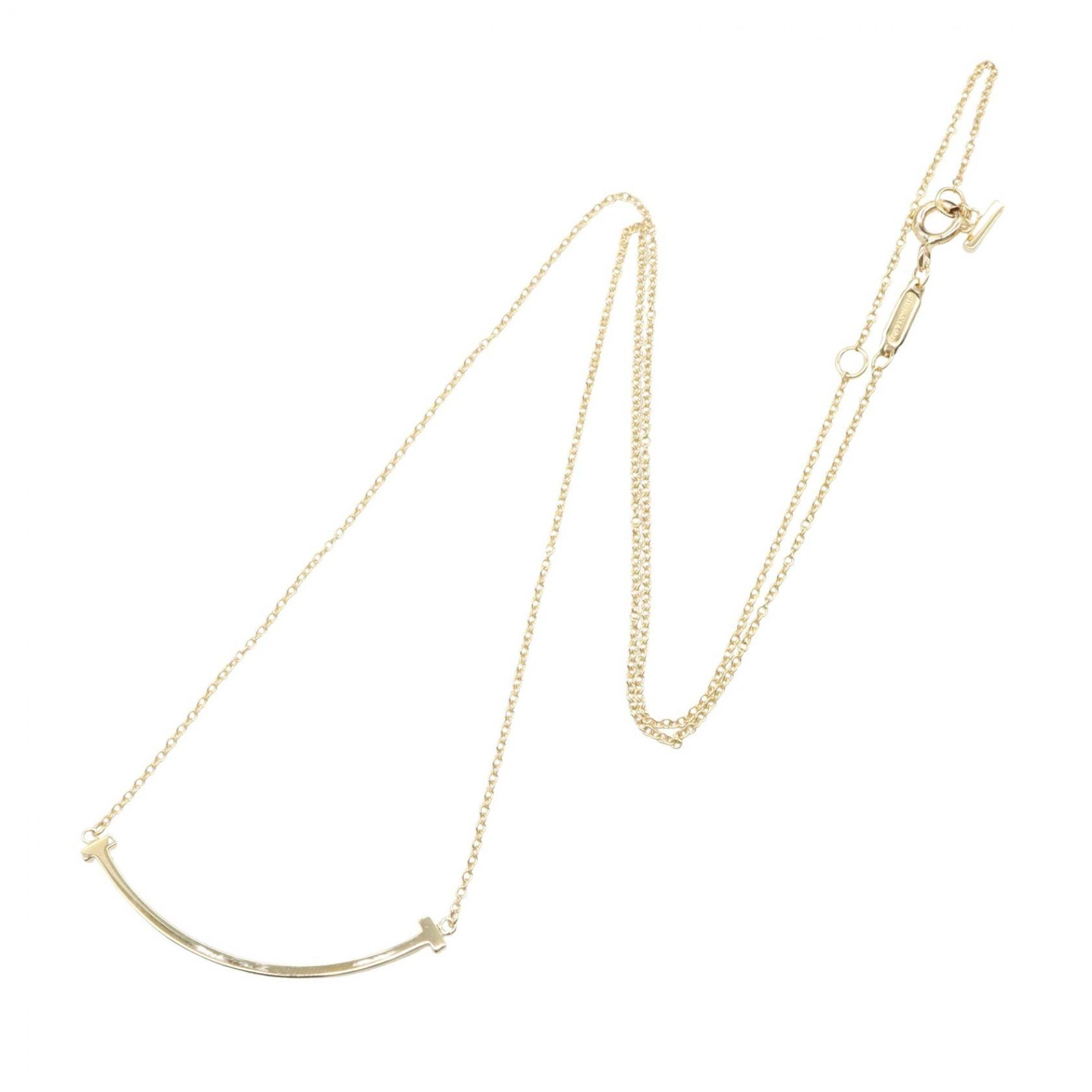 Tスマイル スモール ネックレス ネックレス K18YG イエローゴールド ティファニー アクセサリー TIFFANY & Co.