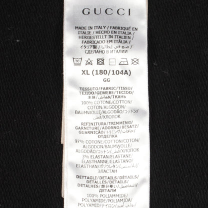 × adidas プルオーバーパーカー コットン ブラック マルチカラー グッチ トップス GUCCI