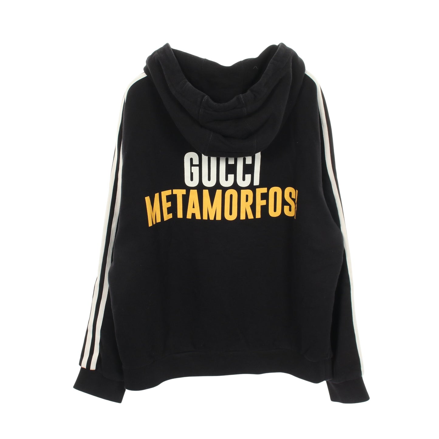 × adidas プルオーバーパーカー コットン ブラック マルチカラー グッチ トップス GUCCI