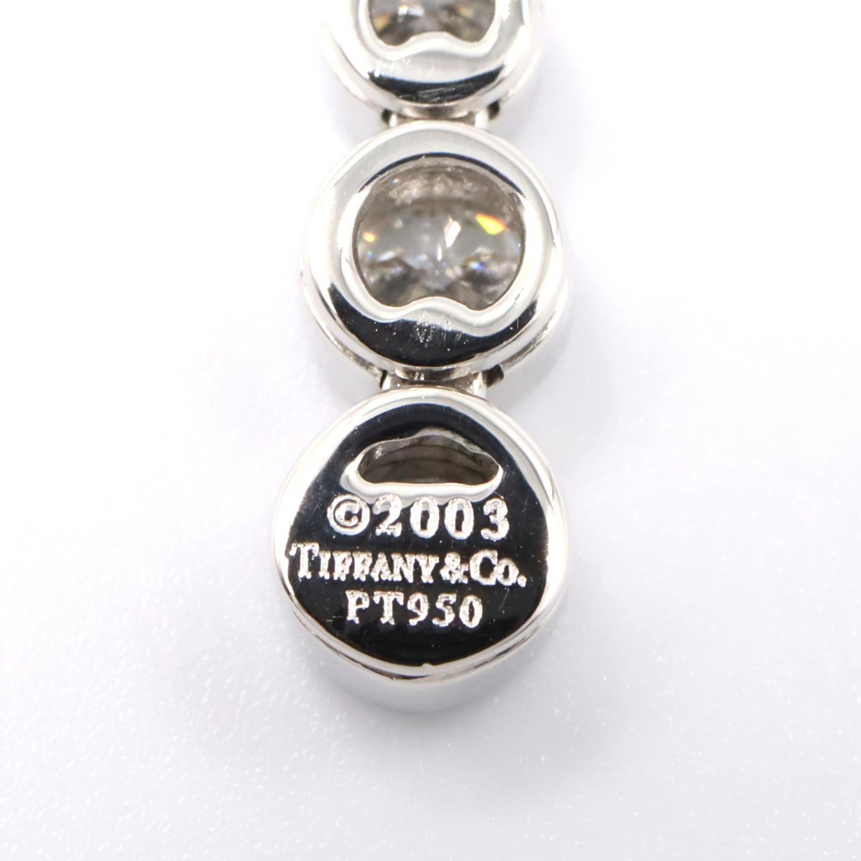 ジャズ グラジュエイテッド ドロップ ダイヤ ネックレス PT950 ダイヤモンド プラチナ クリア ティファニー アクセサリー TIFFANY & Co.