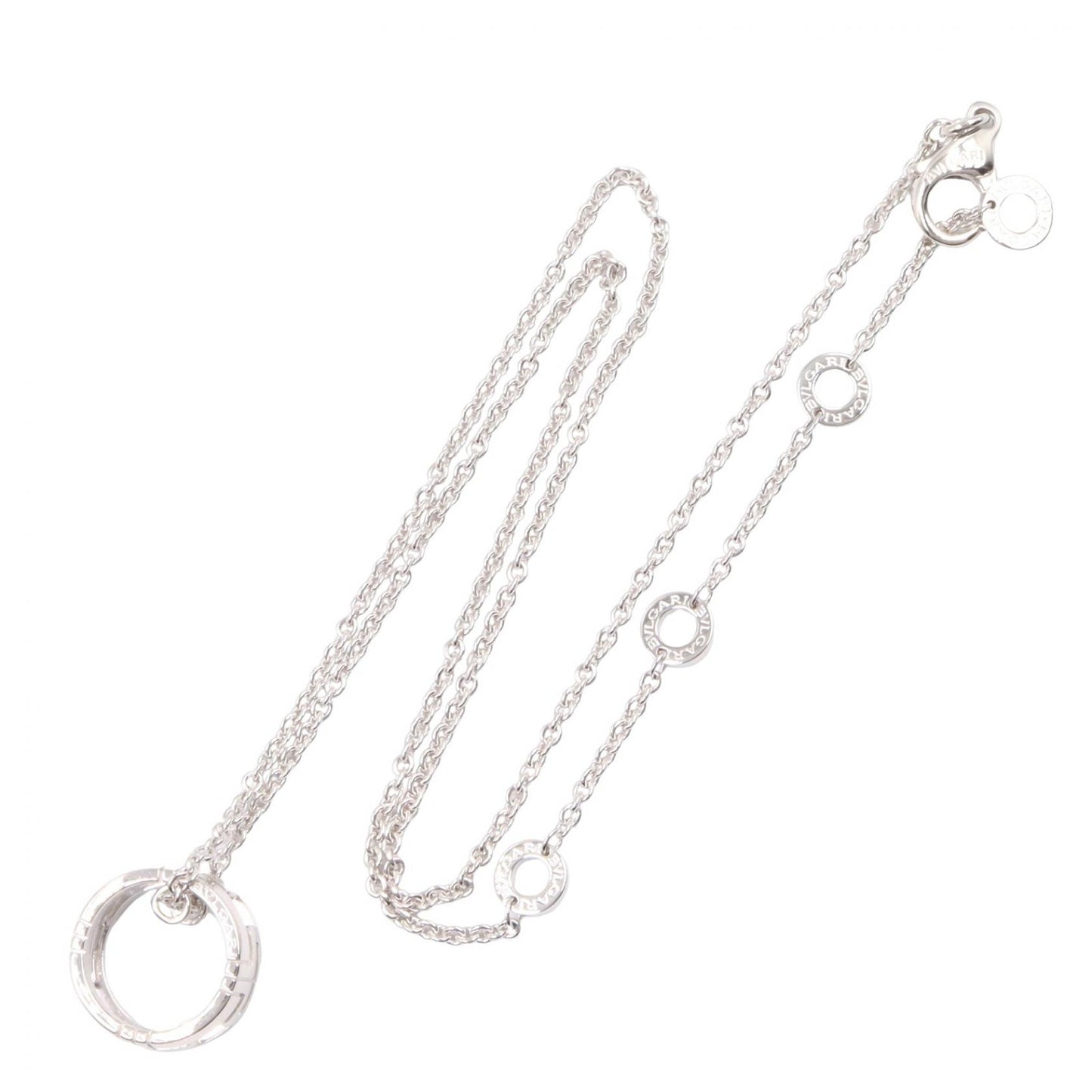 パレンテシ ネックレス ネックレス K18WG ホワイトゴールド ブルガリ アクセサリー BVLGARI