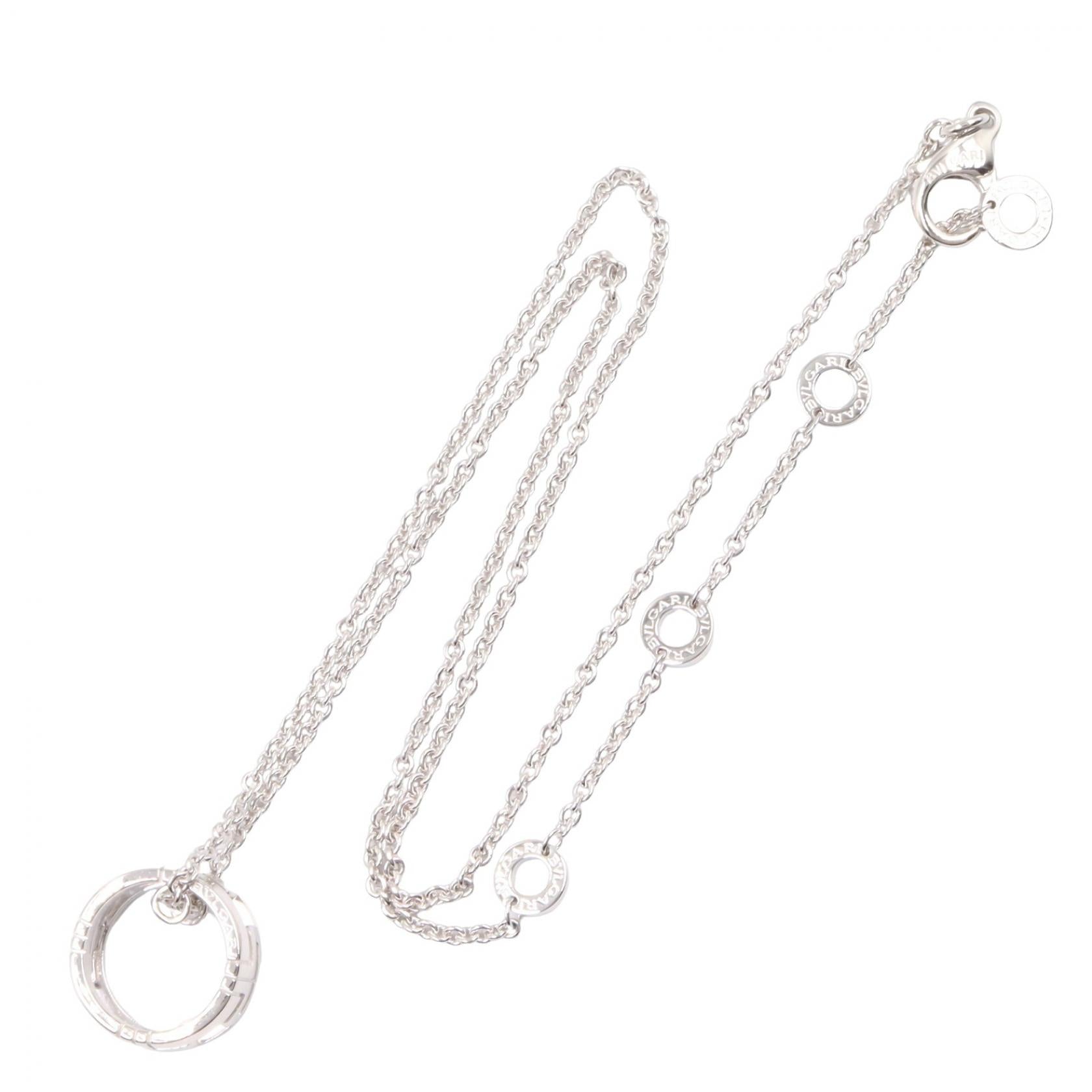 パレンテシ ネックレス ネックレス K18WG ホワイトゴールド ブルガリ アクセサリー BVLGARI