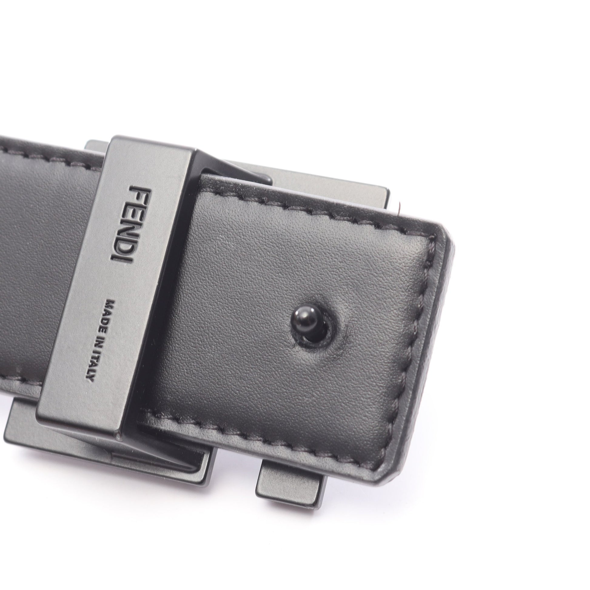 FFスクエア リバーシブル ベルト レザー ブラック フェンディ 財布・小物 FENDI